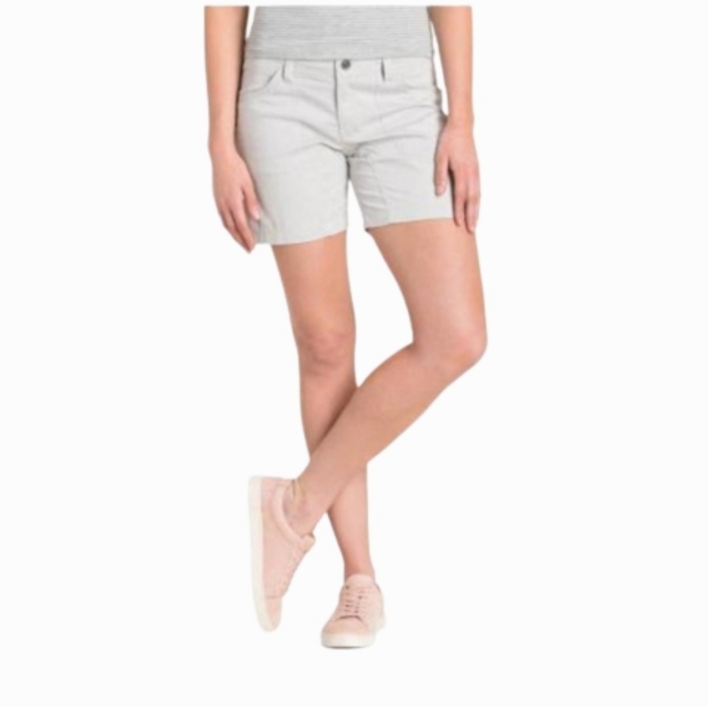 Nau Women's Shorts Size 8 Organic Cotton Bermuda Hiking Outdoor